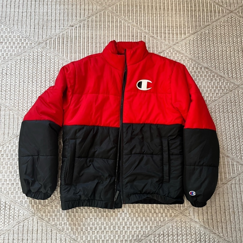 Champion Stadium Colorblock Puffer Jacket - Men’s Size Medium